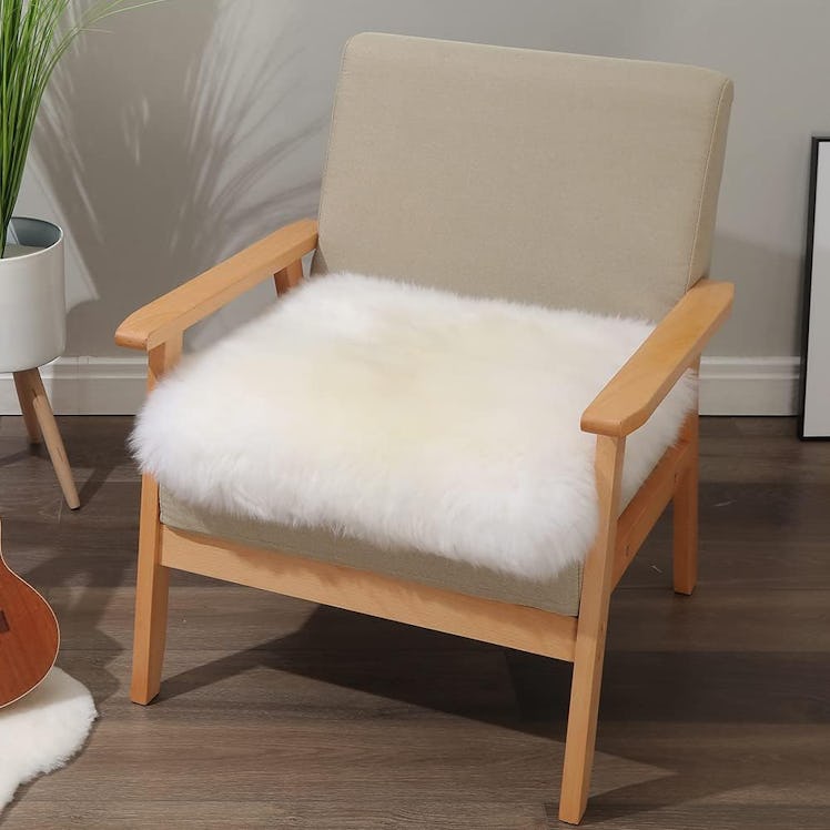 LLB Faux Sheepskin Chair Cushion Cover 