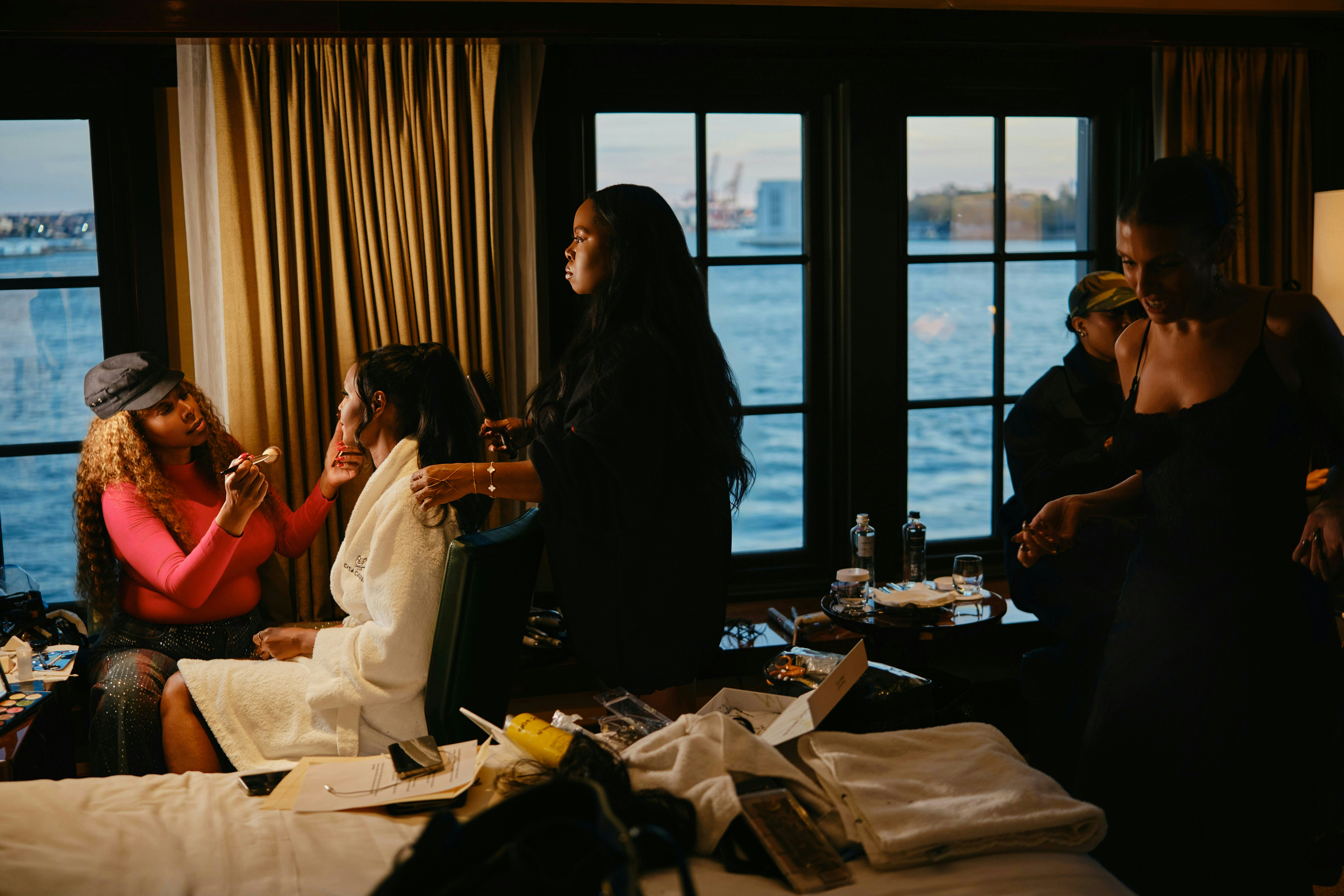 Ubah Hassan getting ready