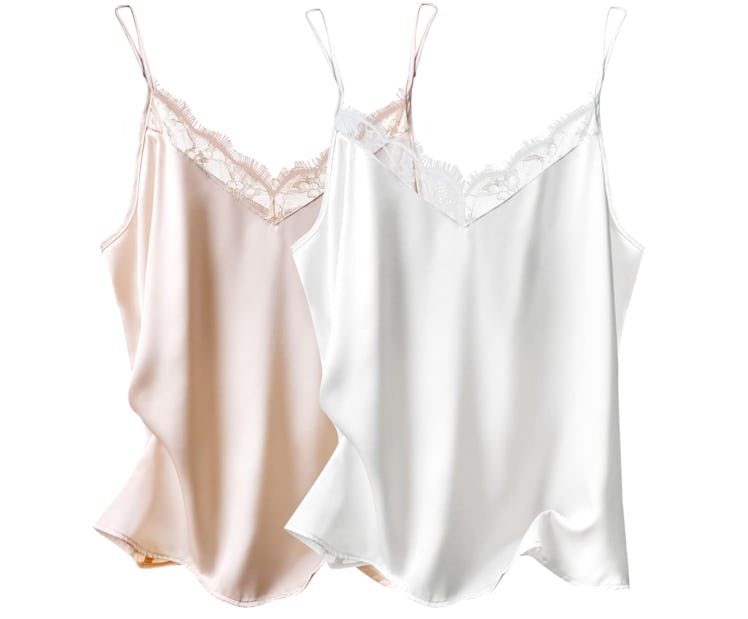 Ekouaer Satin Tanks (2-Pack)