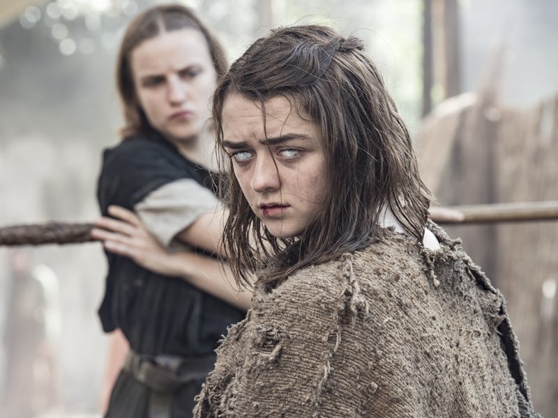 Maisie Williams as Arya Stark in Game of Thrones