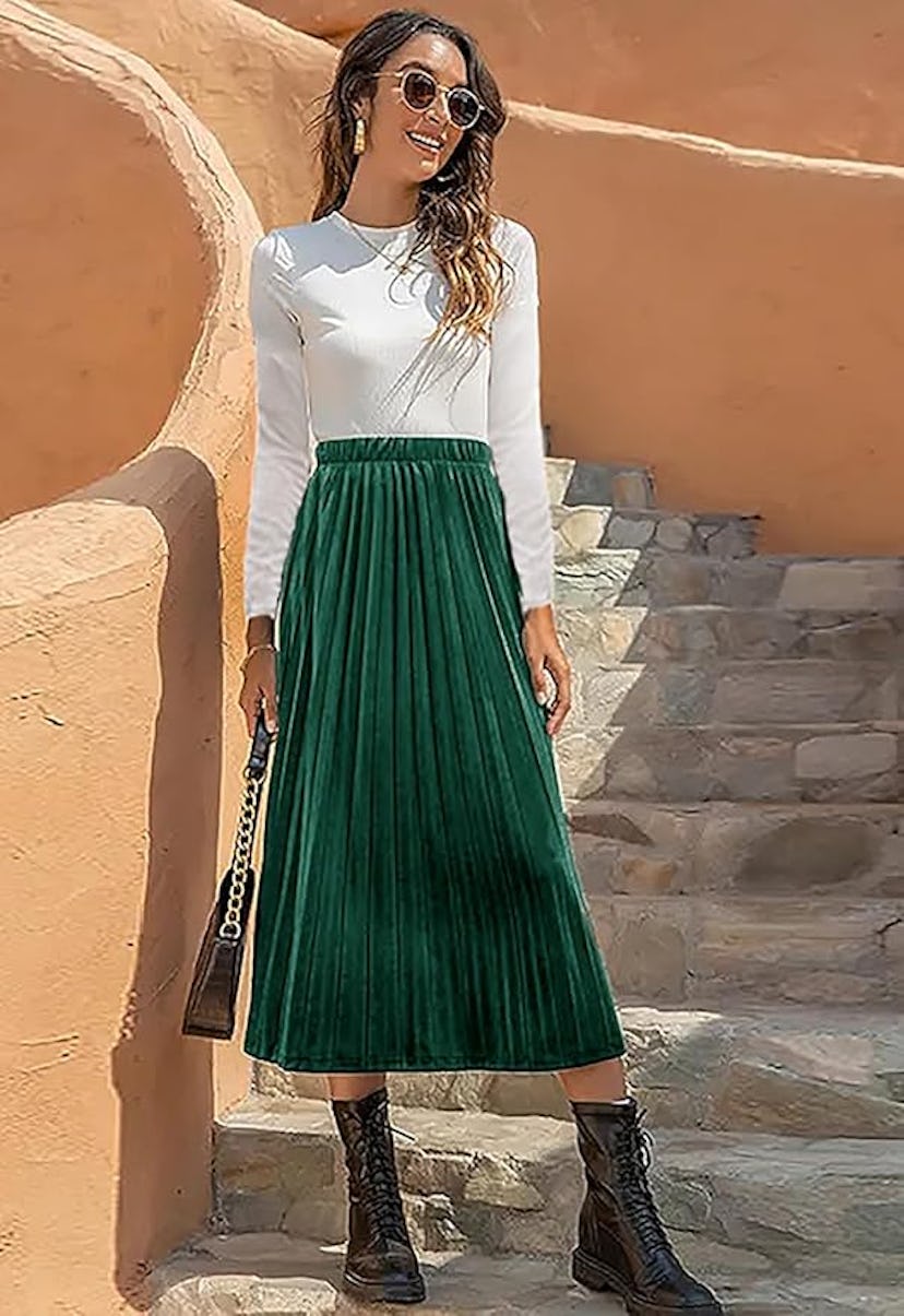 HERBATOMIA Velvet Skirt