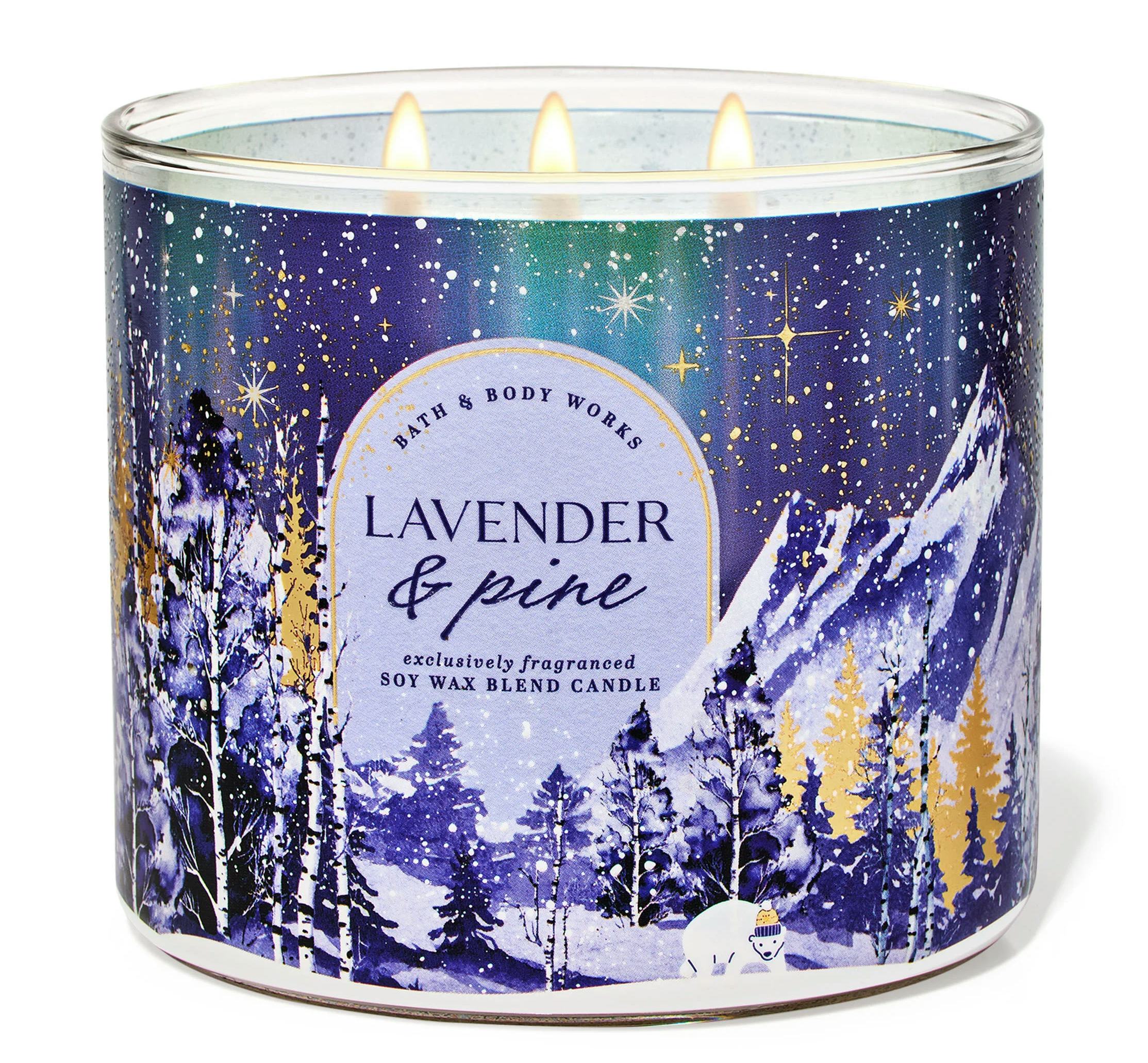 Lavender &amp; Pine 3-Wick Candle