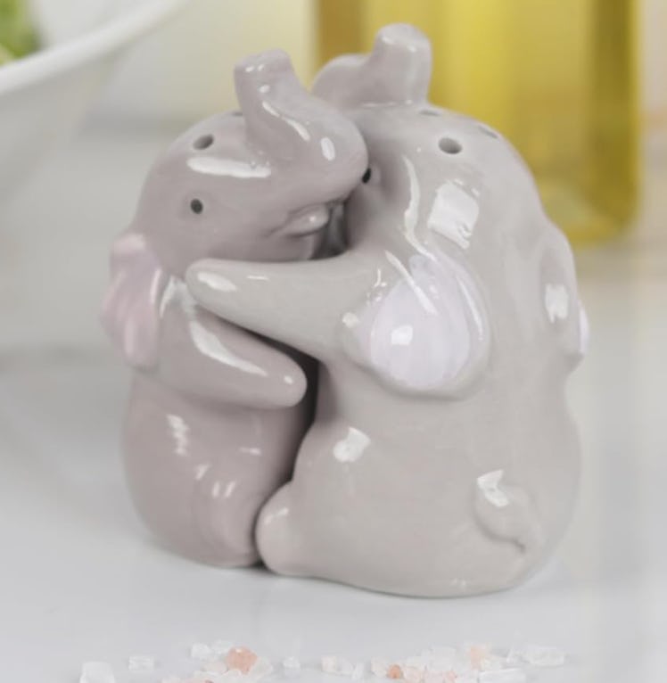 Servette Home Hugging Elephants Salt & Pepper Shaker