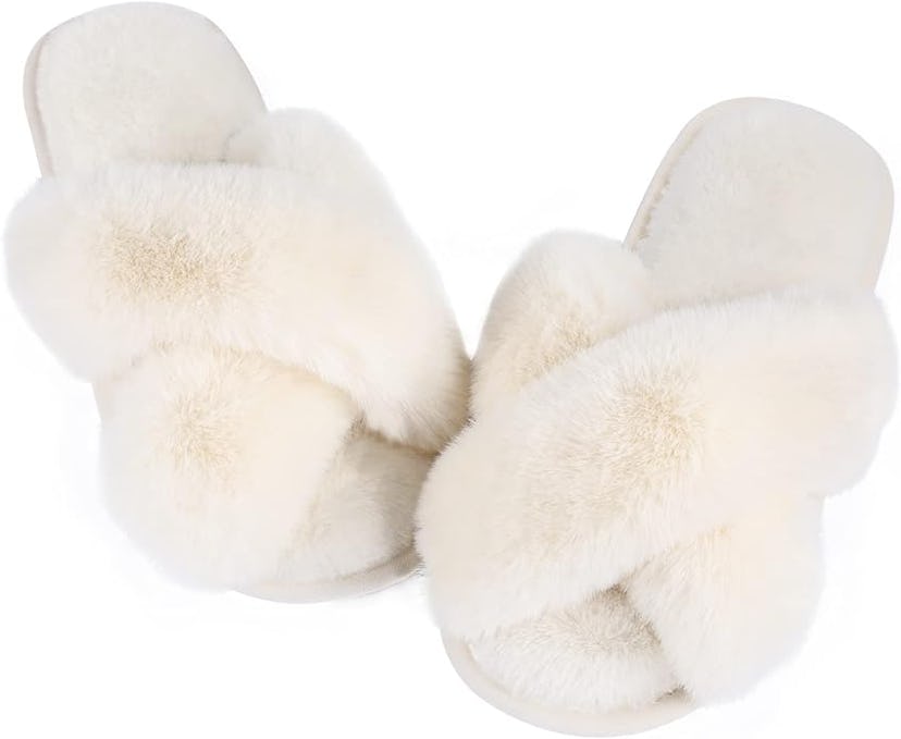 Ankis Fuzzy Memory Foam Slippers