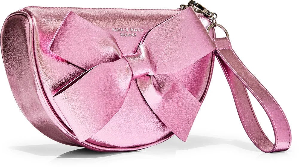 Metallic Bow Wristlet