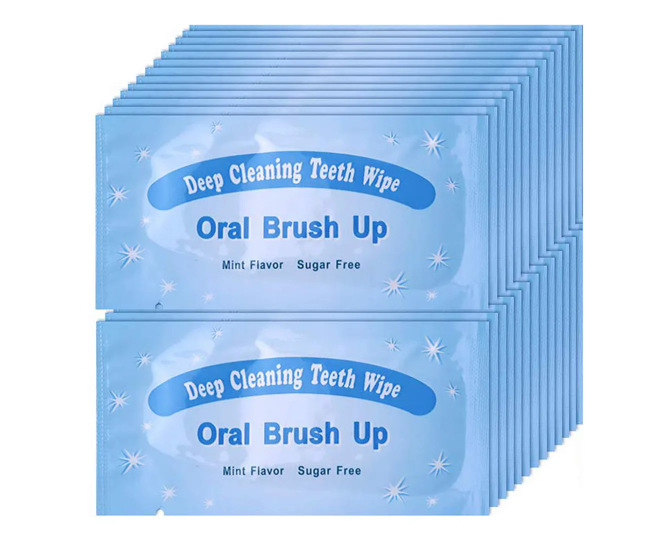 UNIQUE2U Disposable Textured Deep Cleaning Teeth Wipes (100-Pack)
