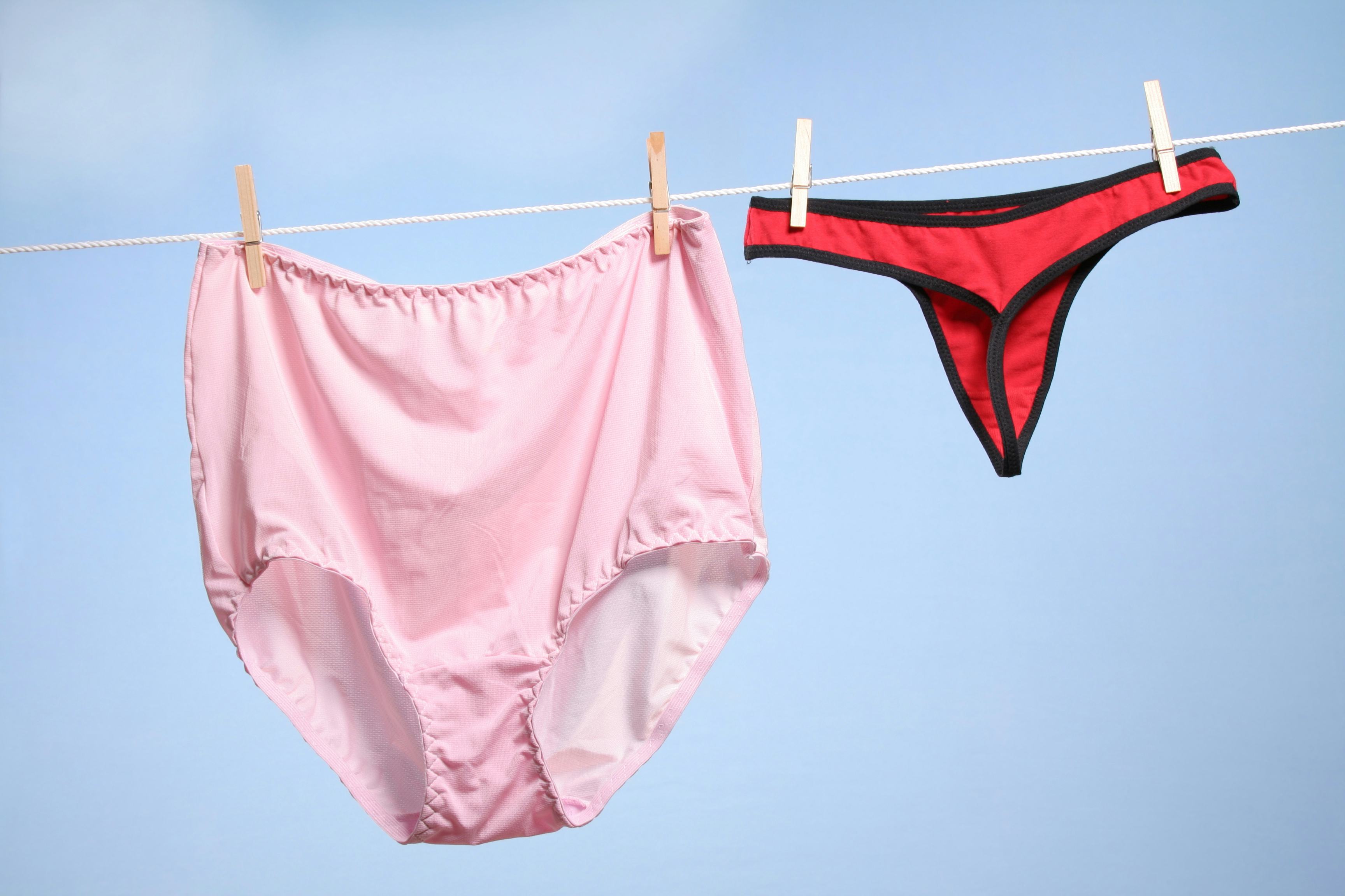 Granny panties are replacing thongs as the top naked trend.