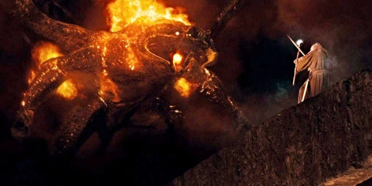 Balrog that Gandalf fights in The Fellowship of the Ring