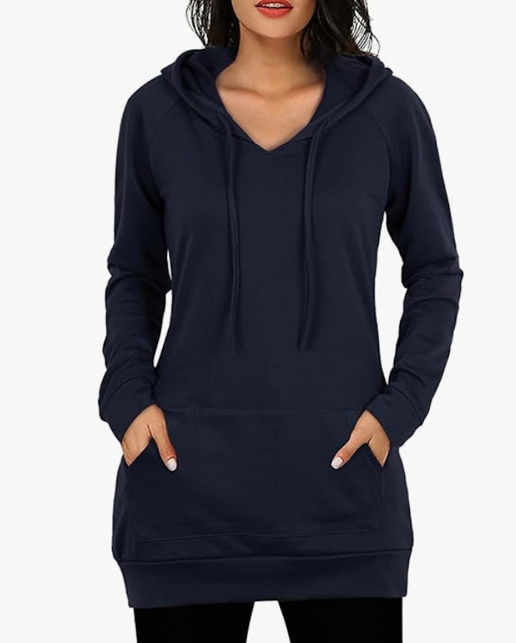 BEPEI Long Sleeve Tunic Hoodie