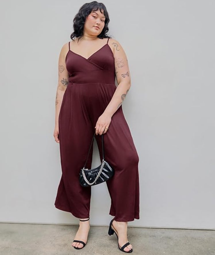 CIDER V-neck Cami Wide Leg Jumpsuit