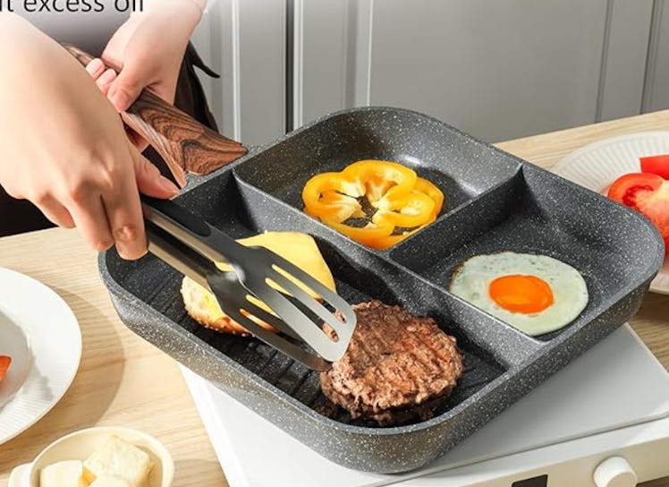 SENSARTE Nonstick Divided Grill Pan