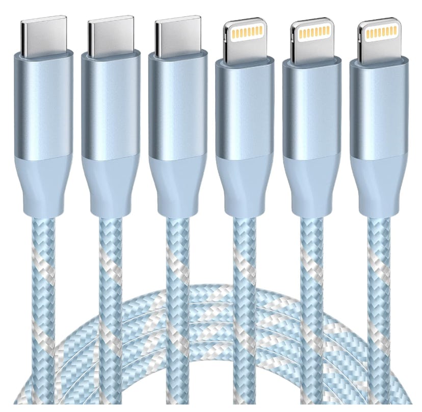 Apple MFi Certified USB C to Lightning Cable 6FT (3 pack) 