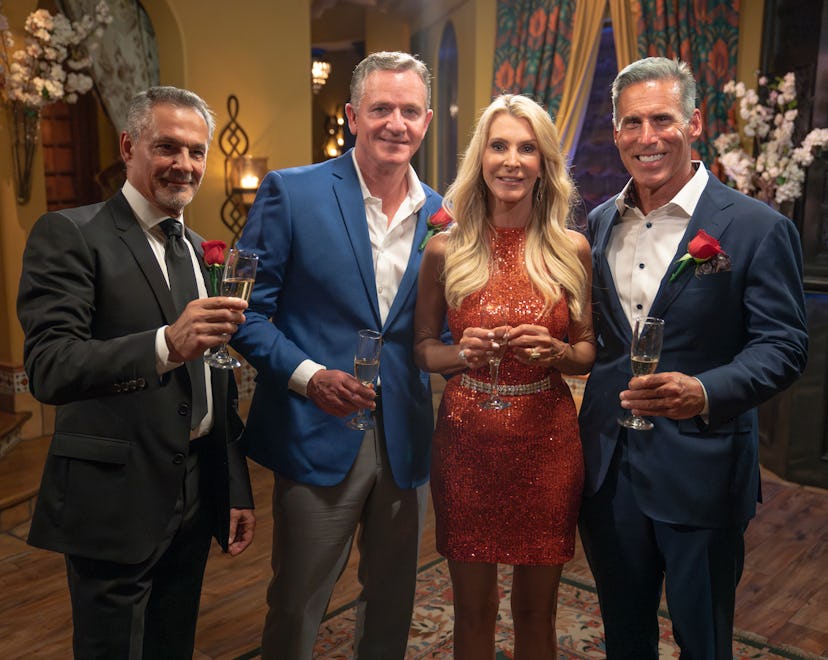 Pascal, Chock, Joan, and Guy on The Golden Bachelorette. Photo via ABC