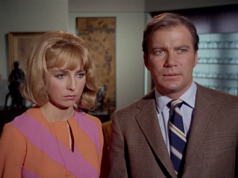 Teri Garr and William Shatner in "Assignment: Earth."