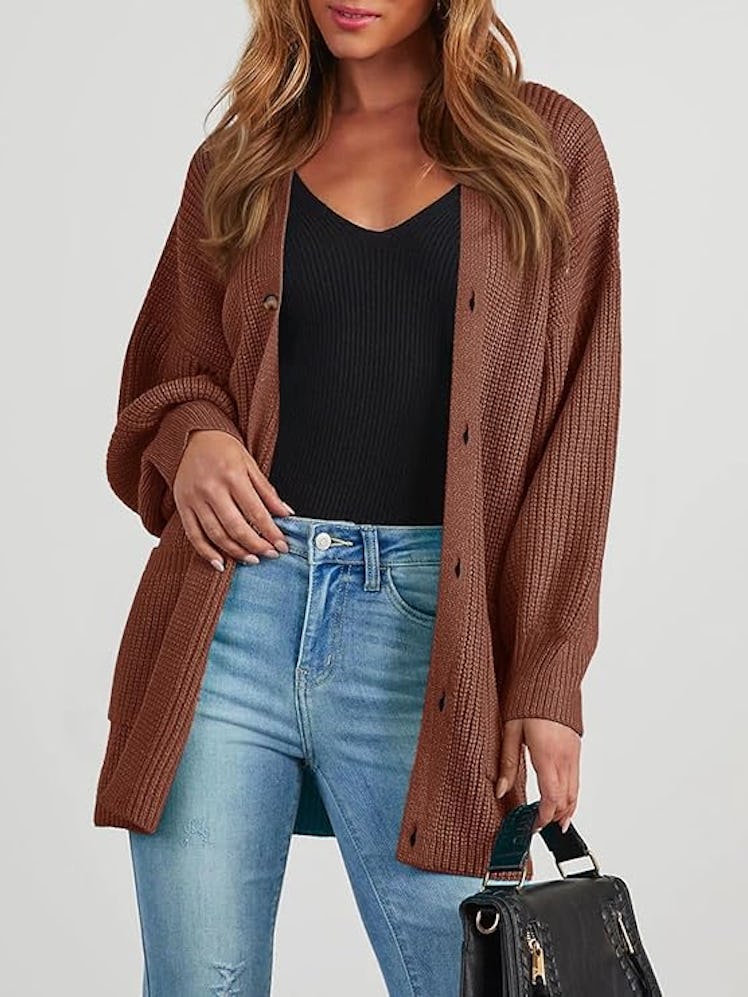 Aoudery Oversized Cardigan Sweater