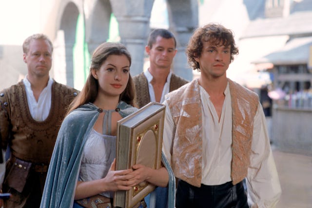 Anne Hathaway and Hugh Dancy star in the 2004 jukebox musical comedy adaptation of 'Cinderella,' 'El...