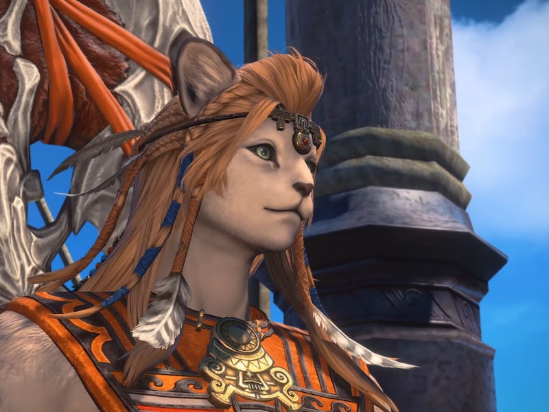 screenshot of Wuk Lamat from Final Fantasy 14 Dawntrail