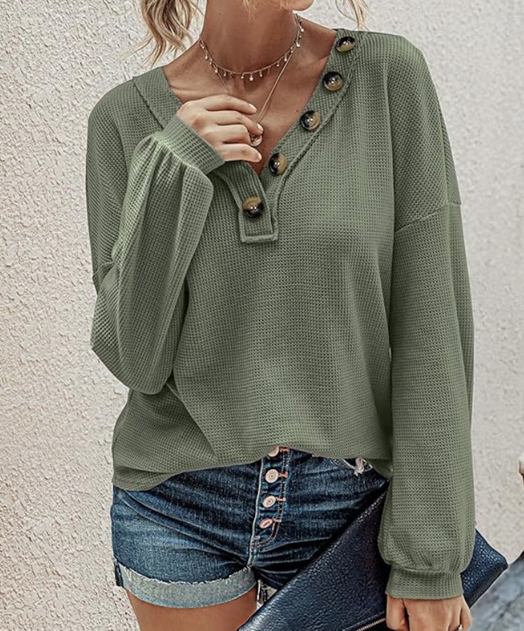 BTFBM Long Sleeve Casual Blouse