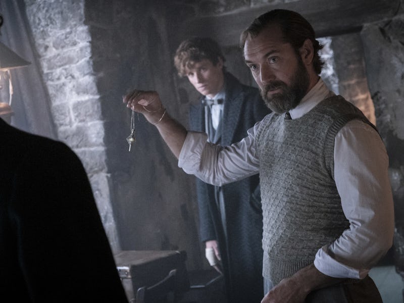 Jude Law and Eddie Redmayne in Fantastic Beasts: The Secrets of Dumbledore