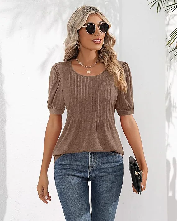 Ficerd Puff Sleeve Tunic Top