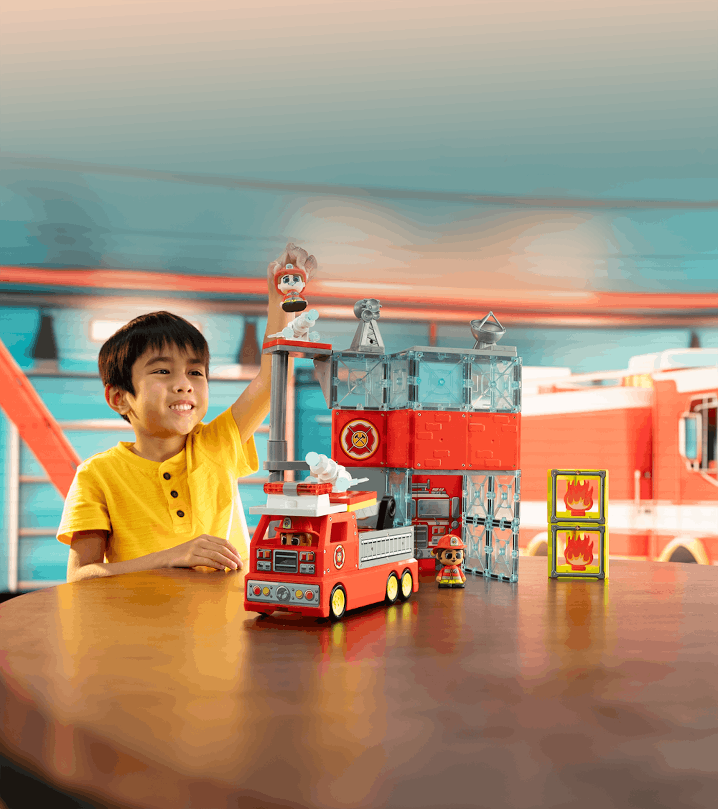 This Is Not A Drill — Tile Town Came Out With A Fire Station & It's Available On Amazon