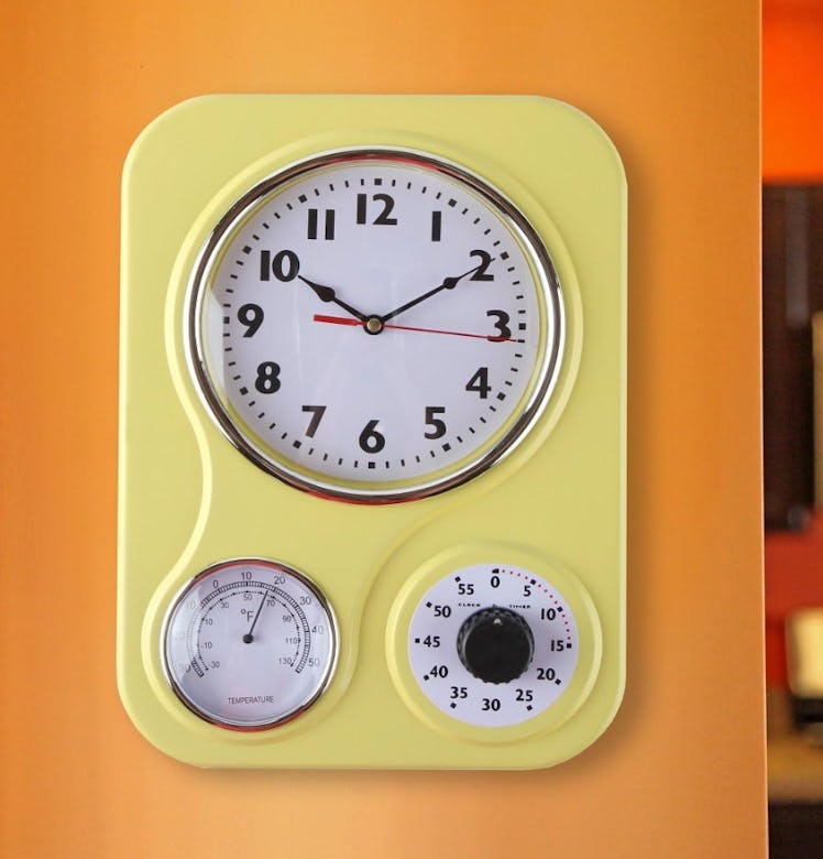 Lily's Home Retro Kitchen Wall Clock