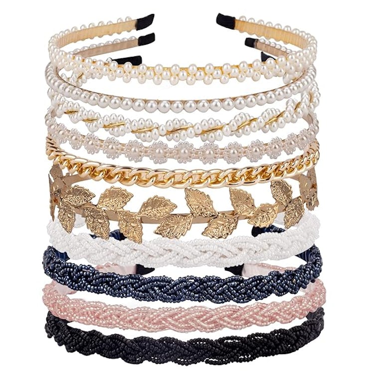 LYroo Pearl Headbands (10-Pack)