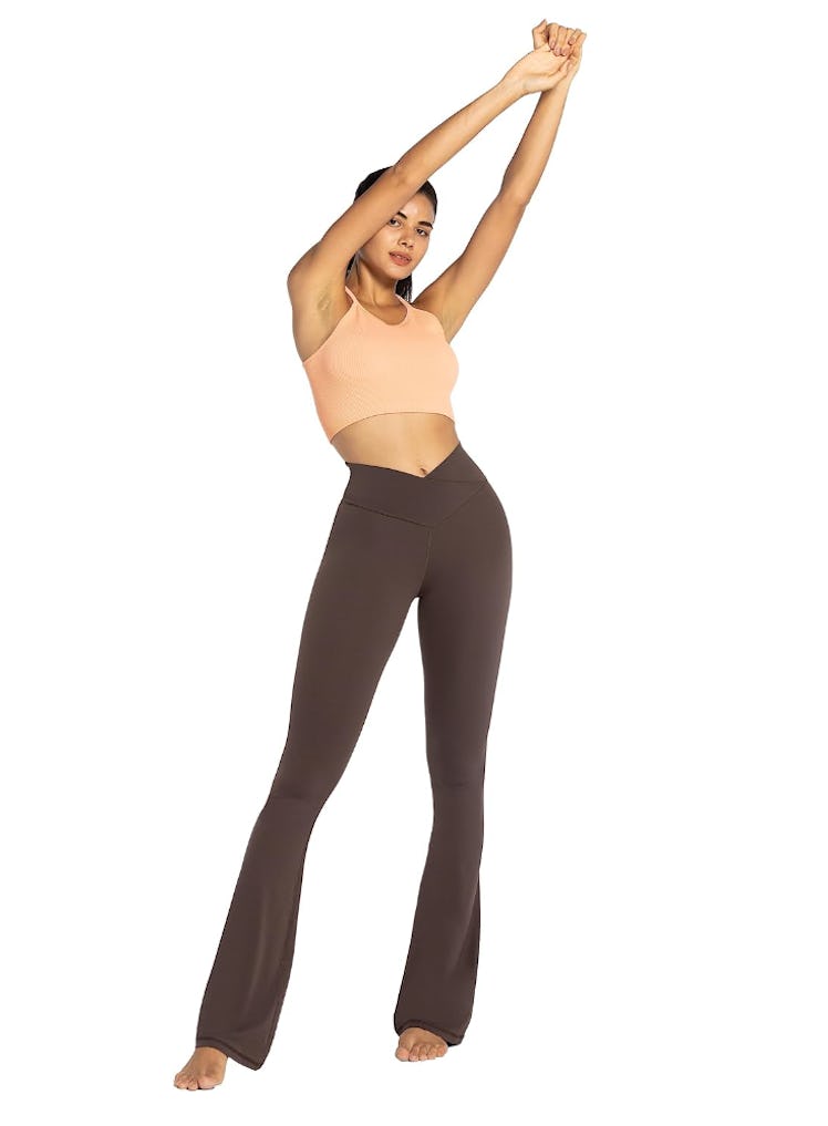  Sunzel Crossover Flare Leggings