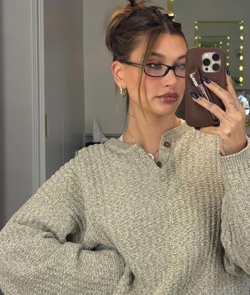 Hailey Bieber October Fall Espresso Phone Case