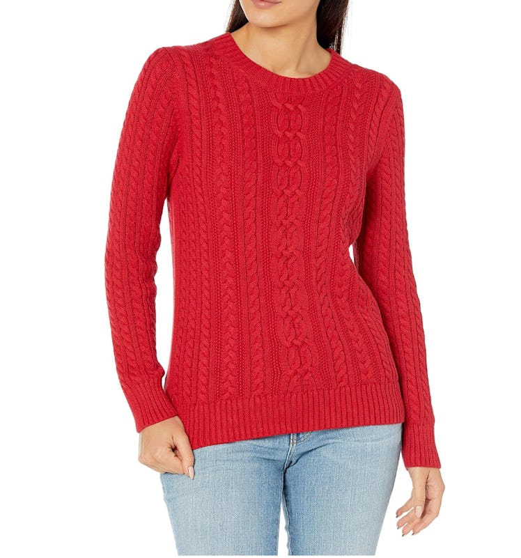 Amazon Essentials Cable Knit Sweater