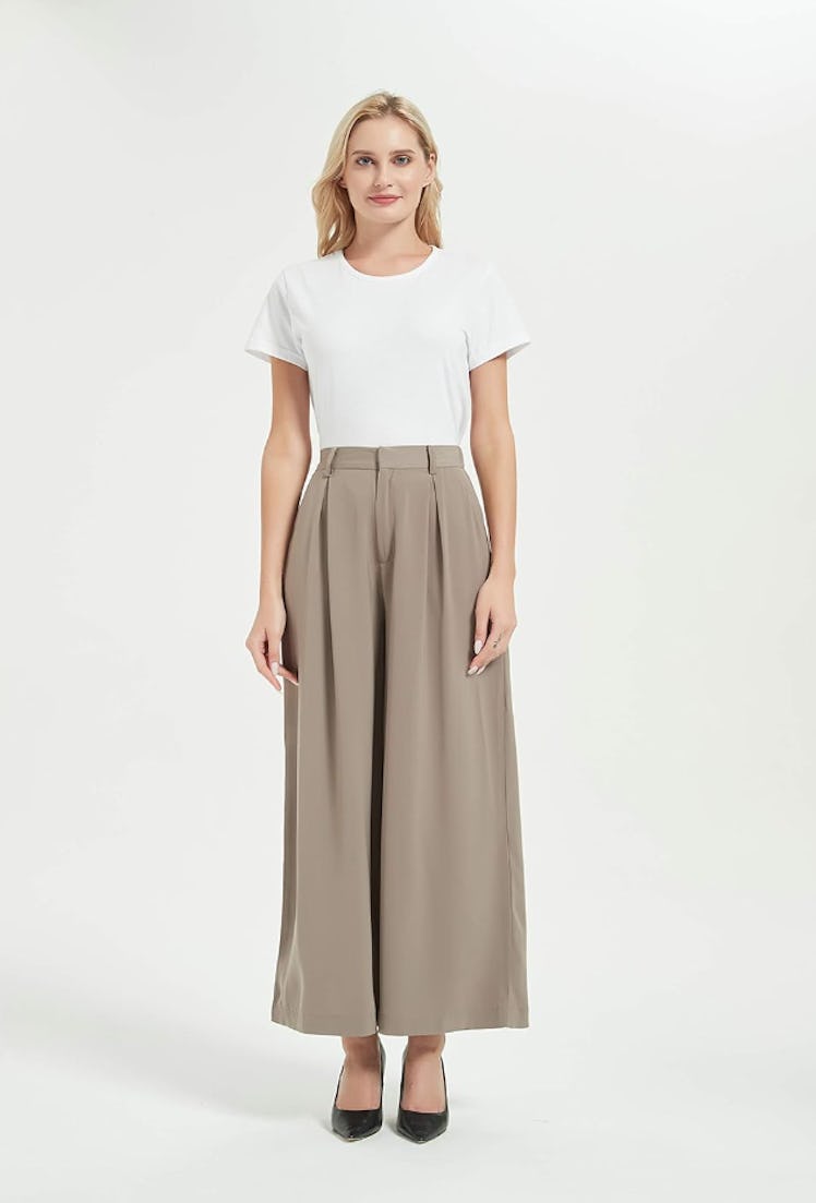 Tronjori High Waist Palazzo Trousers