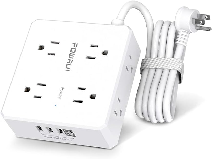 Surge Protector Power Strip Extension Cord with 8 Outlets & 4 USB Ports