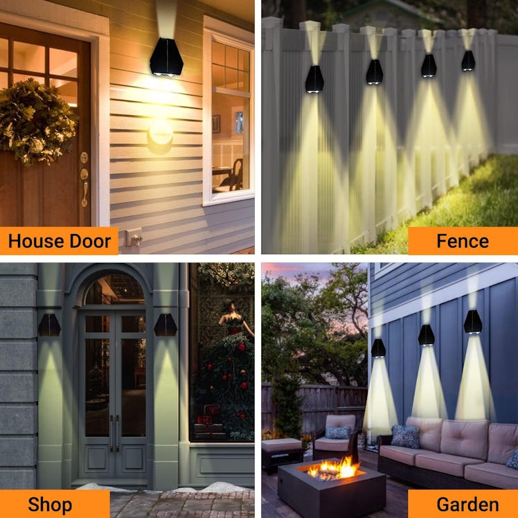 BRIGHTICONIC Solar Wall Sconce Light 