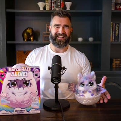 Can We Talk About Jason Kelce's Perfect Girl Dad Energy While Repping Hatchimals?