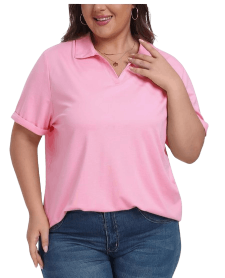 MoFiz Pink Polo Shirt
