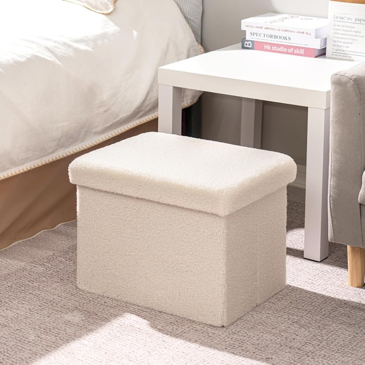 B FSOBEIIALEO Boucle Storage Ottoman