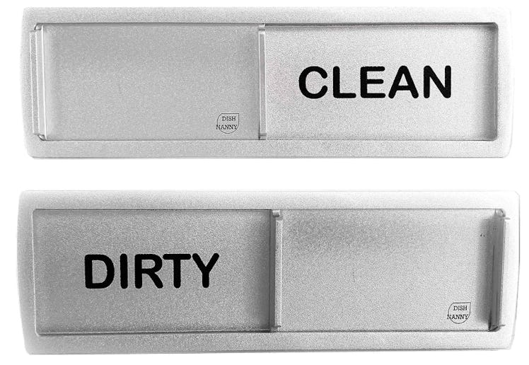 Dish Nanny Metal Dishwasher "Clean Dirty" Magnet