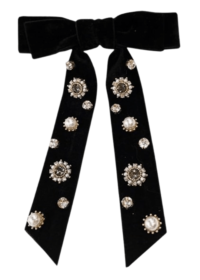 Retro Velvet Ribbon Bow Tie