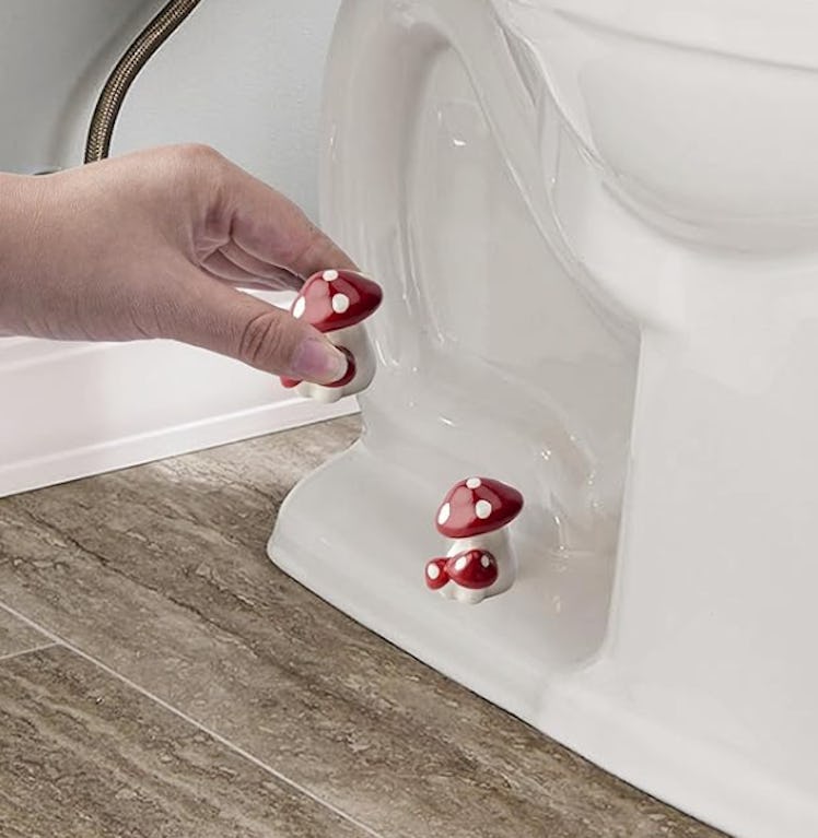 WANSHUNLMI Mushroom Toilet Floor Bolt Caps (2-Pack)