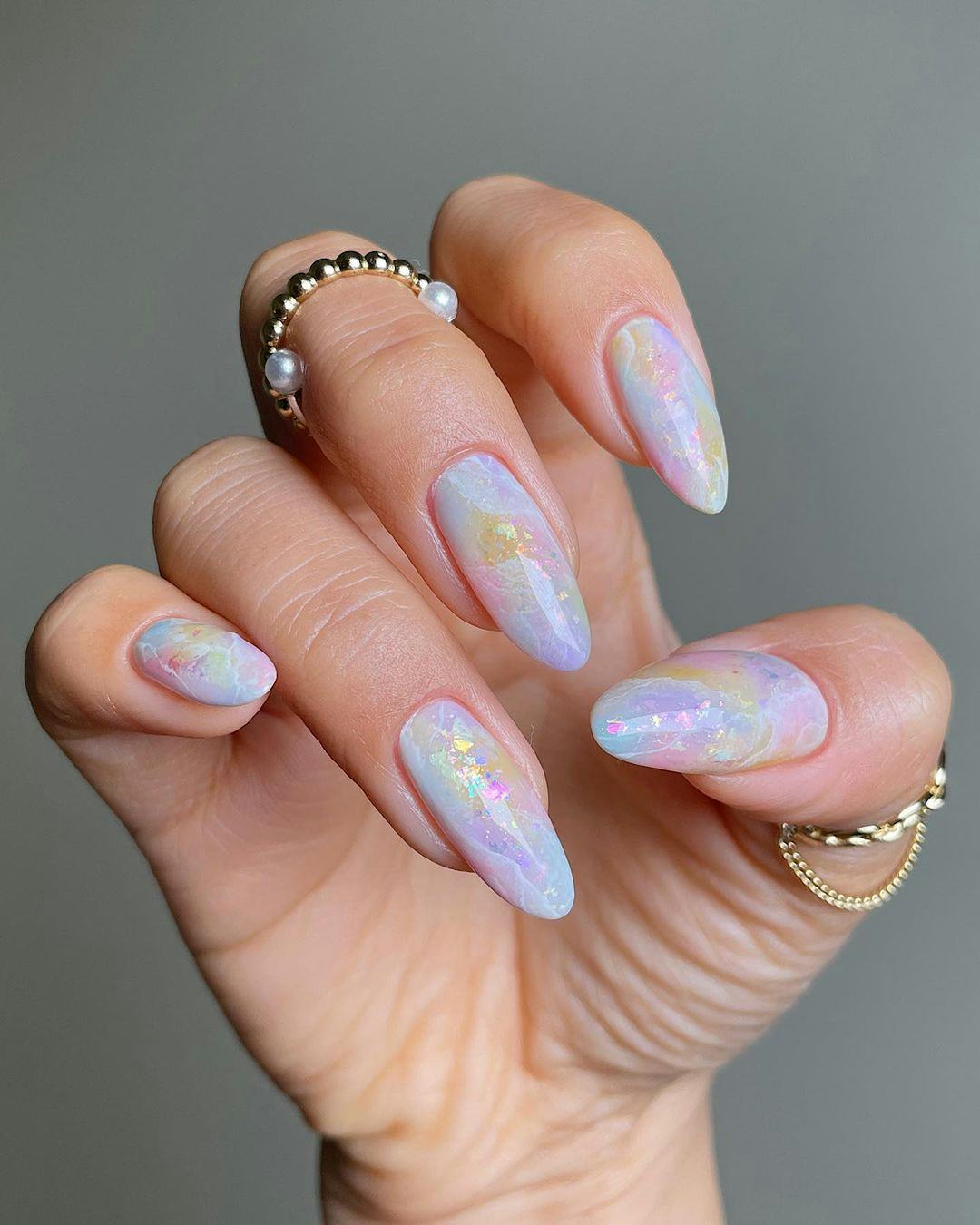 opal nails for libra