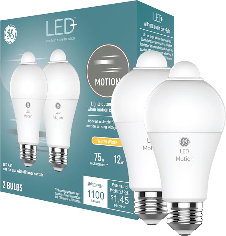 GE LED+ Motion Sensor LED Light Bulbs (2-Pack)