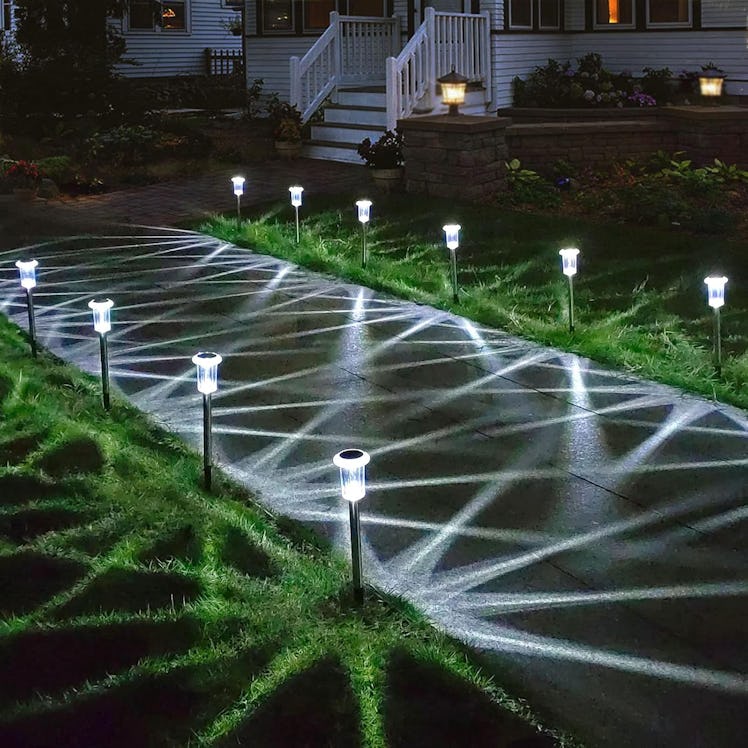 LIANGLOME Waterproof Solar Pathway Lights (6-Pack)