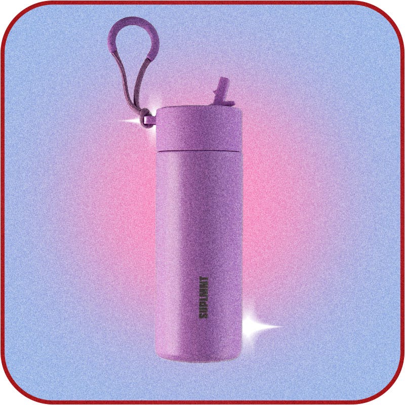 24-Ounce Water Bottle With Straw Lid