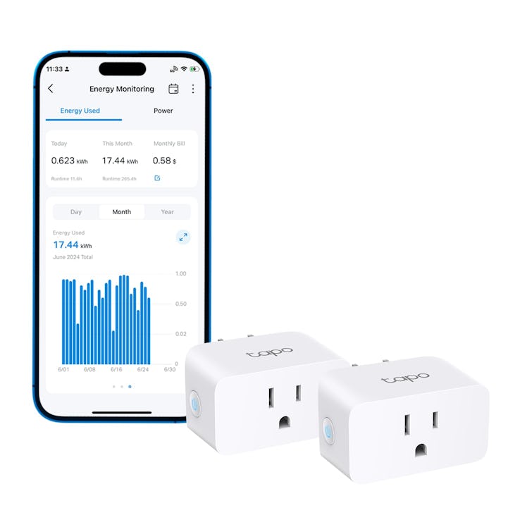 TP-Link Tapo Energy-Monitoring Wi-Fi Smart Plug