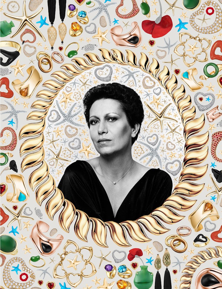 The late Elsa Peretti, with a selection of both her classic and updated designs for Tiffany. All jew...