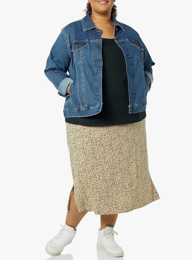 Amazon Essentials Pull-On Knit Midi Skirt