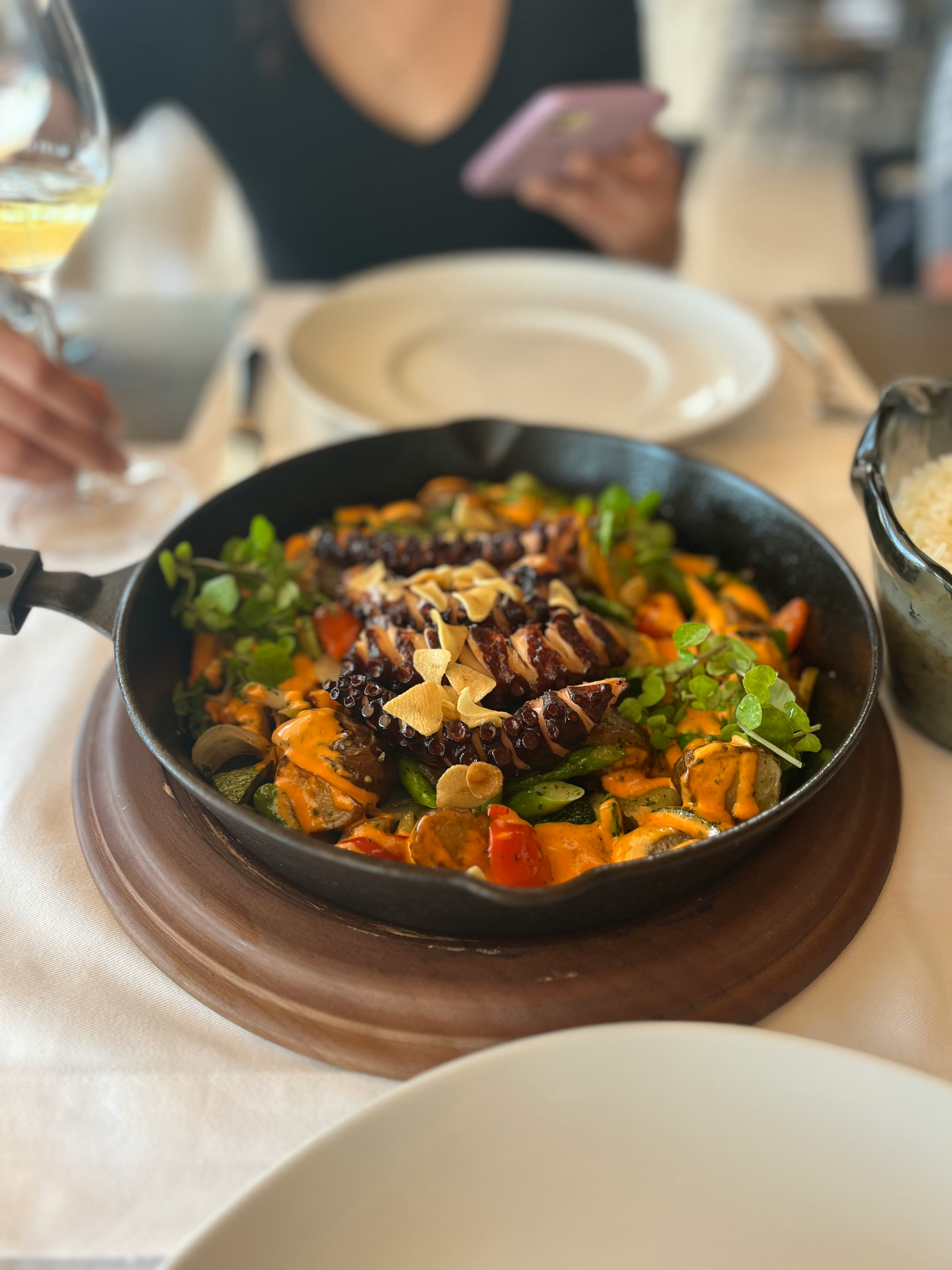 Octopus at Hotel Paracas in Peru.