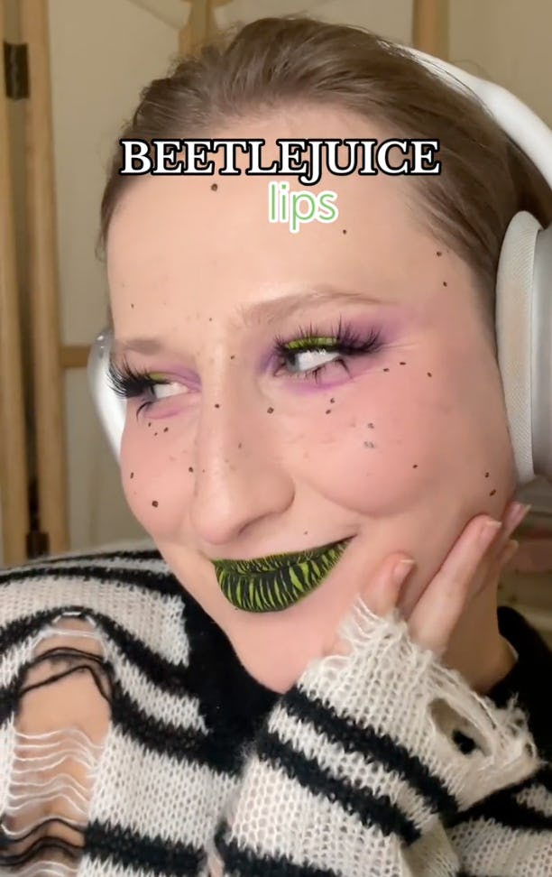 I Tried TikTok's 'Beetlejuice' Lips Trend — Here's How You Can Too