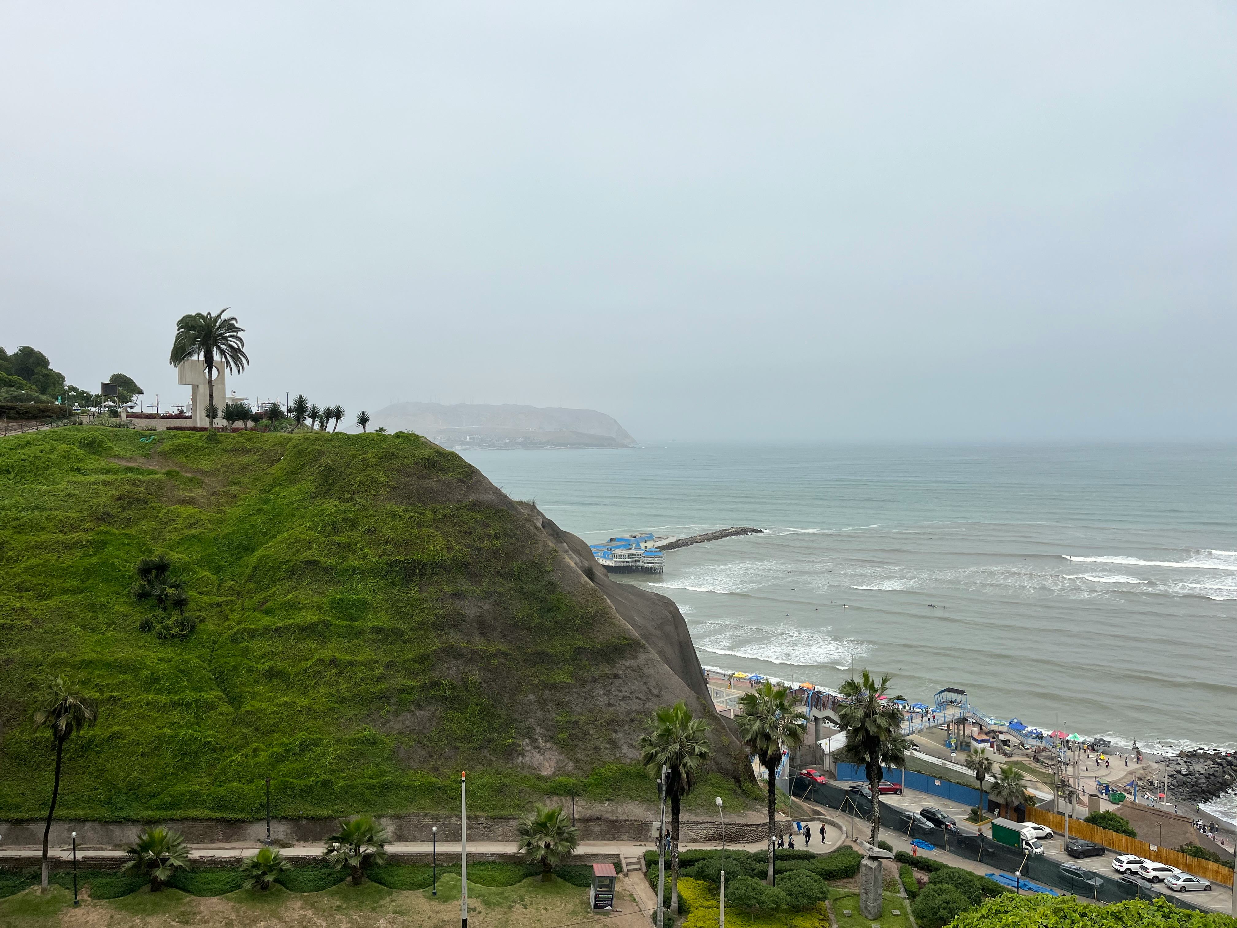 The view from Love Park in Miraflores neighborhood of Lima.
