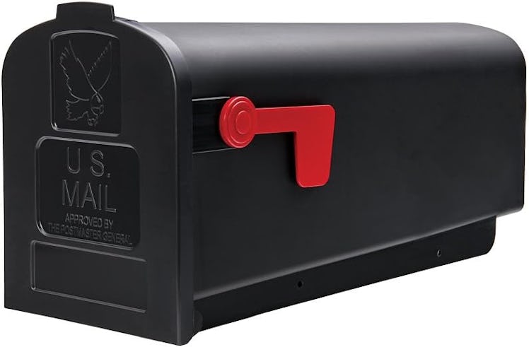 Gibraltar Mailboxes Parsons Rust-Proof Black Post-Mount Mailbox